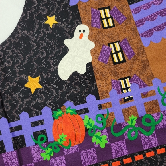Cut & Sew Vest Fabric Panel A LITTLE BIT SPOOKY - Picture 3 of 16